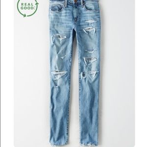American Eagle Outfitters Light Blue High Rise Jeans